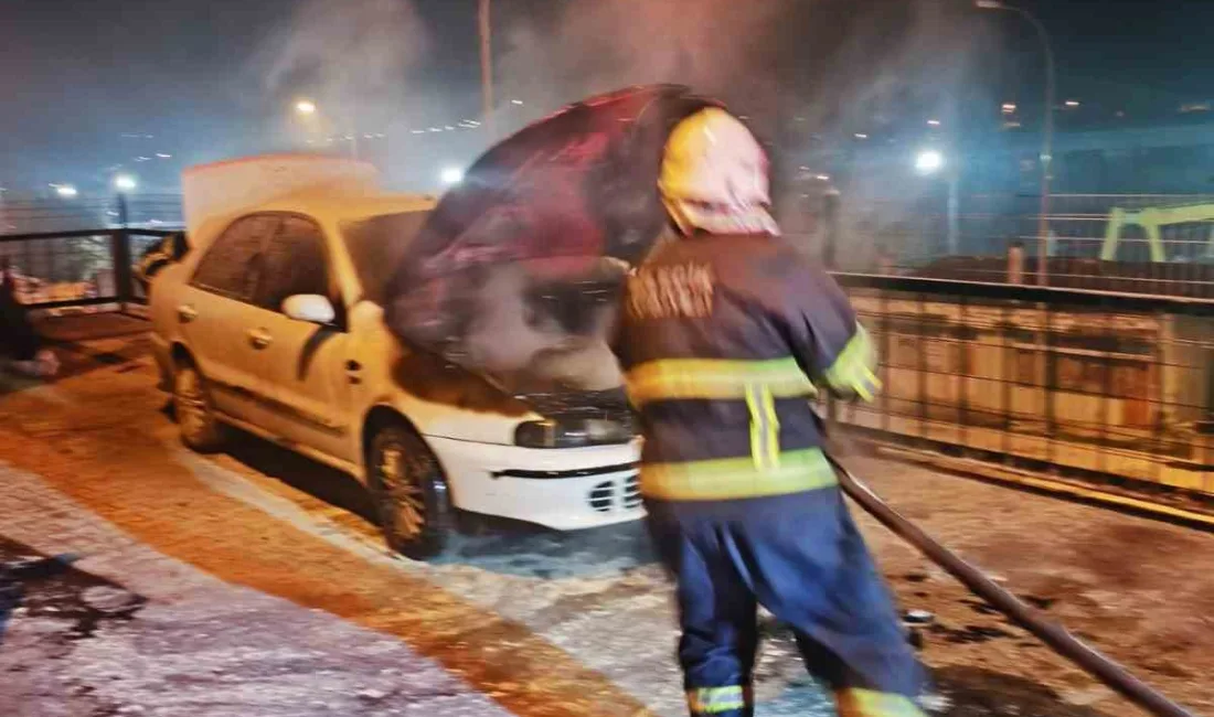 Bilecik’te bir aracın motor kısmında çıkan yangın kısa sürede söndürüldü.