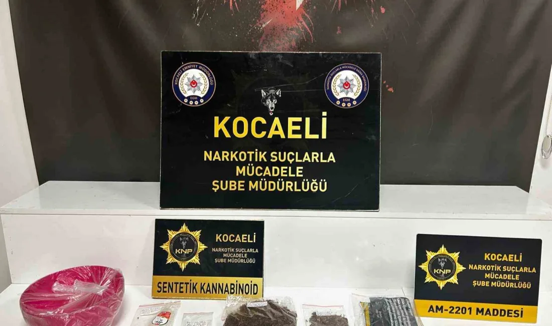 Kocaeli’de narkotik ekiplerinin düzenlediği operasyonda 4 bin 920 adet uyuşturucu