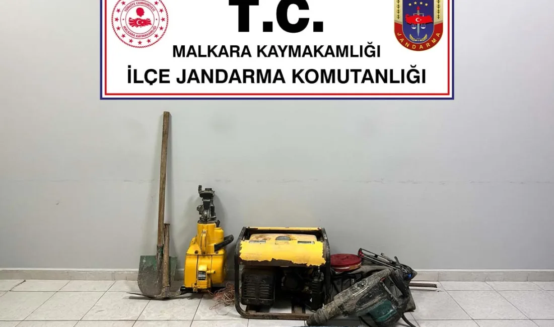 Tekirdağ’ın Malkara ilçesinde ormanlık alanda kaçak kazı yapan 3 şüpheli