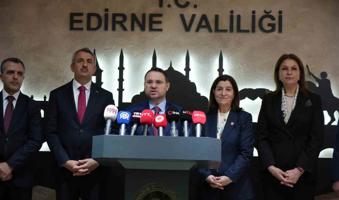 Adalet Bakanı Akın Gürlek, Edirne’de yaptığı açıklamada kamuoyunda gündem olan