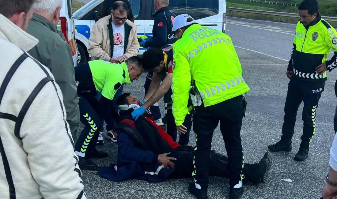 Kırklareli’nin Babaeski ilçesinde motosikletle otomobilin çarpışması sonucu 1 kişi yaralandı.