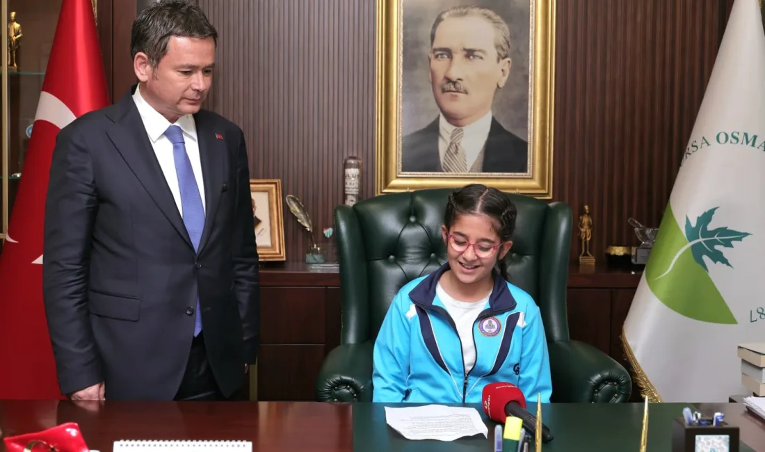 Osmangazi Belediye Başkanı Erkan Aydın, geleceğin teminatı olan çocuklara verdiği