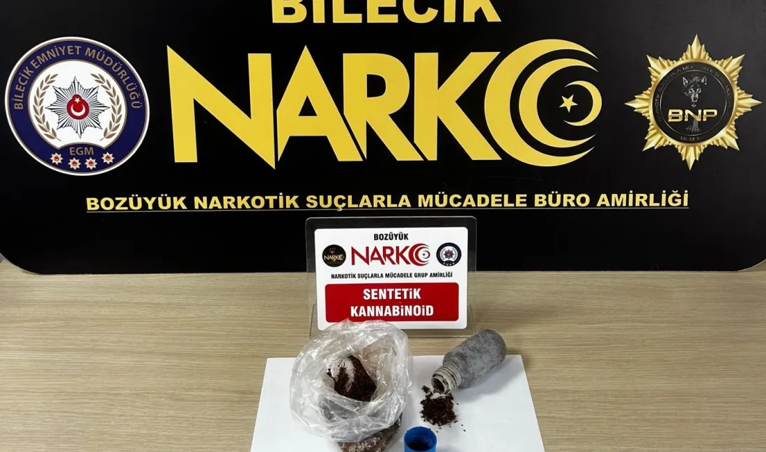 Bilecik’in Bozüyük ilçesinde düzenlenen uyuşturucu operasyonunda 1 şüpheli yakalandı. Edinilen