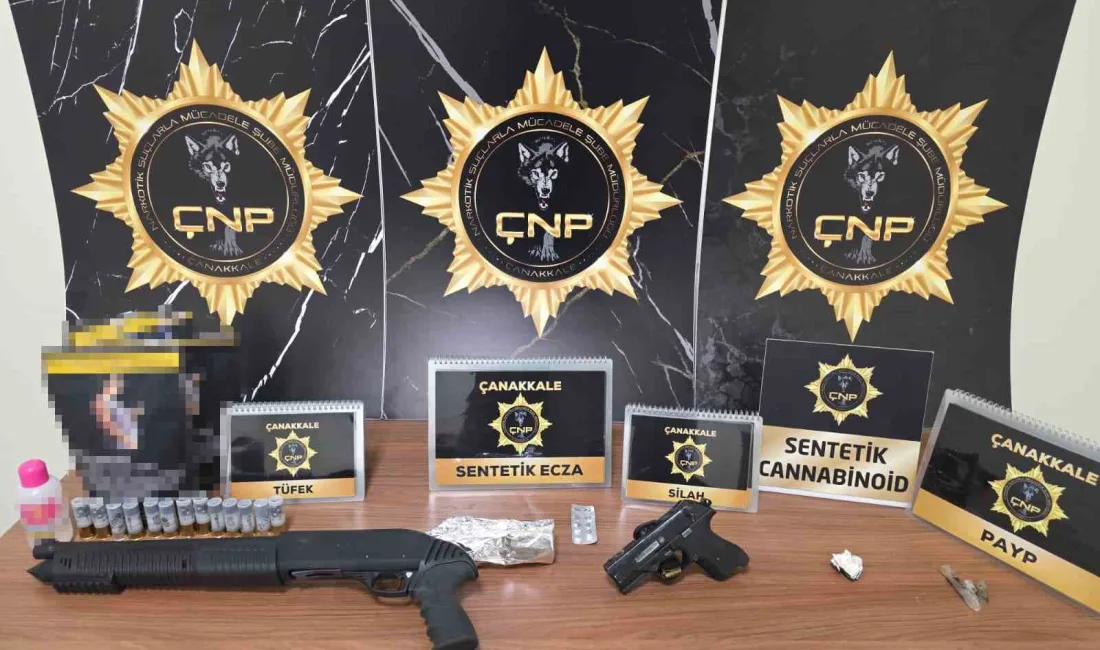 Çanakkale’de emniyet ekiplerince huzur uygulamalarında farklı suçlardan aranması olan 5