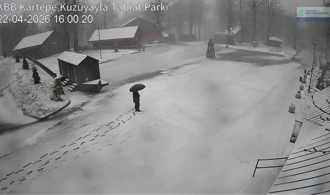 Kocaeli’de bahar ortasında kış geri döndü. Özellikle yüksek kesimlerde kar