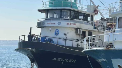 Sarıyer’de demirli bir balıkçı teknesinin güverte kısmının alt bölümünde yangın