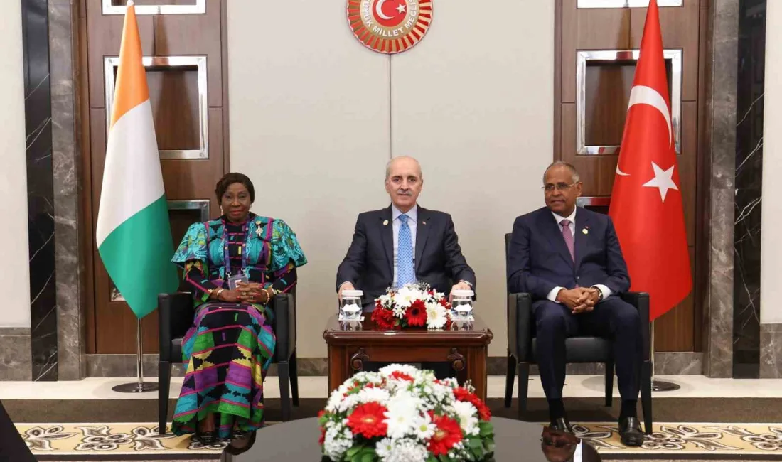 TBMM Başkanı Numan Kurtulmuş, Fildişi Sahili Senatosu Başkanı Kandia Kamissoko