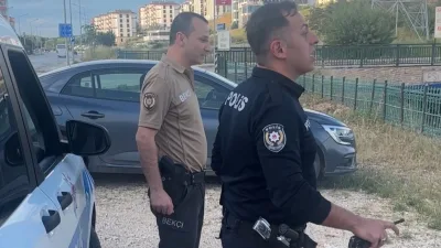 Edirne’de açık alanda mangal yakan bir vatandaşın çıkardığı yoğun duman,