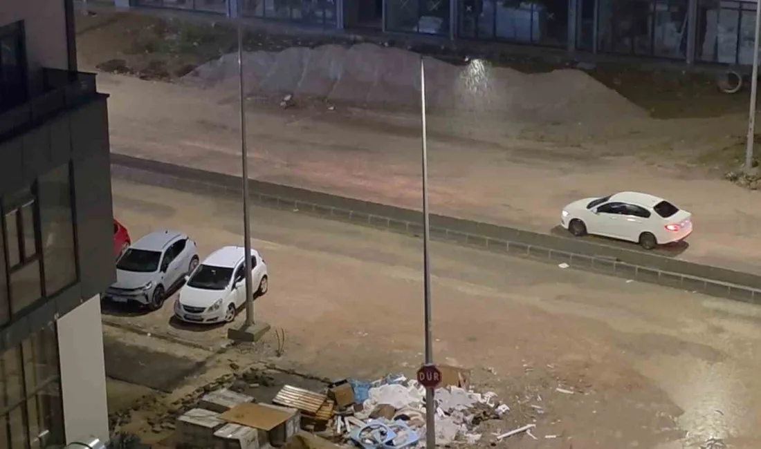 Edirne’de gece saat 22.30 itibarıyla etkili olan sağanak, kent genelinde