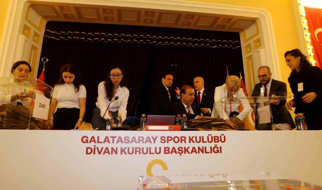 Galatasaray Spor Kulübü olağan seçim toplantısında oy verme sona erdi