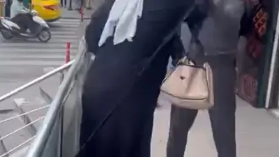 Esenyurt akli dengesi yerinde olmayan bir kadın, kocasını işyerine kadar