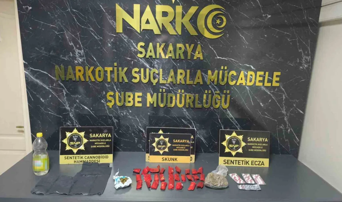 Sakarya’nın Hendek ilçesinde emniyet ekiplerince düzenlenen uyuşturucu operasyonunda bir şüpheli