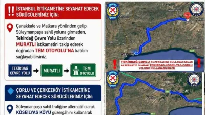 Tekirdağ İl Emniyet Müdürlüğü, Kurban Bayramı tatili dönüşü sebebiyle kent