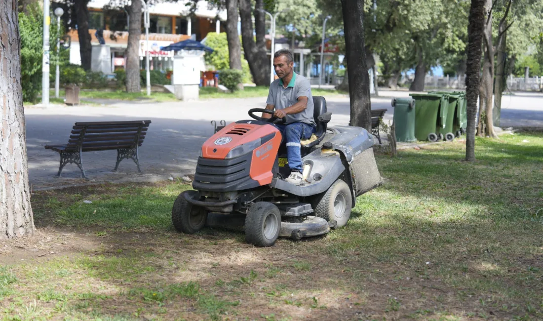 Burhaniye Belediyesi Park ve Bahçeler Müdürlüğü ekipleri, ilçe genelinde yürüttüğü