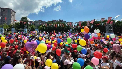 İstanbul Beylikdüzü’nde kanseri yenen 9 yaşındaki Almira Turhan için düzenlenen