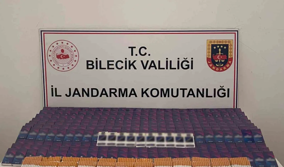 Bilecik’in Söğüt ilçesinde düzenlenen operasyonda jandarma tarafından 9 bin 900
