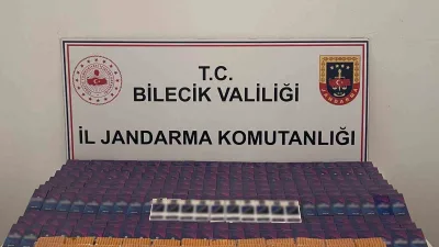 Bilecik’in Söğüt ilçesinde düzenlenen operasyonda jandarma tarafından 9 bin 900