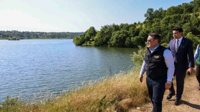 Bilecik Valisi Faik Oktay Sözer, Pazaryeri’ndeki baraj ve göletlerde incelemelerde