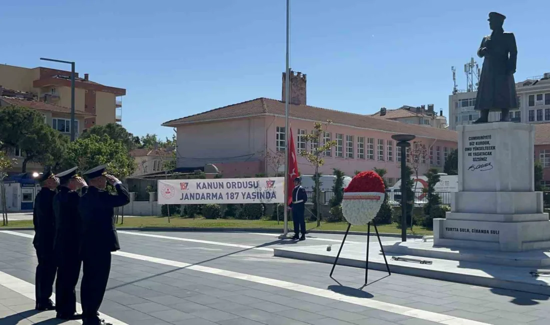 Çanakkale’de Jandarma Teşkilatı’nın 187’nci kuruluş yıl dönümü düzenlenen törenle kutlandı.