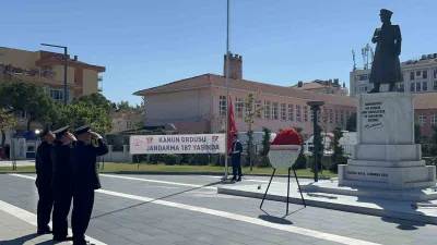 Çanakkale’de Jandarma Teşkilatı’nın 187’nci kuruluş yıl dönümü düzenlenen törenle kutlandı.