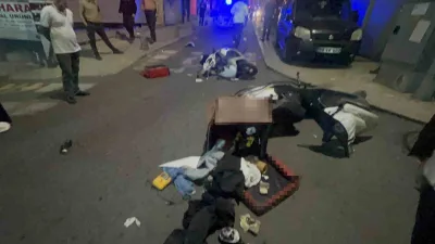 Tekirdağ’ın Çorlu ilçesinde bir grup genç arasında çıkan tekme ve