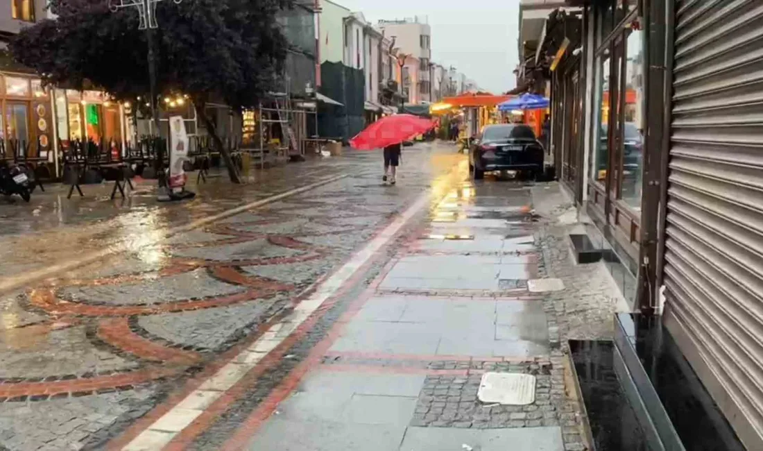 EDİRNE (İHA) – Edirne’de etkili olan sağanak yağış, hayatı olumsuz