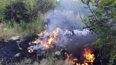 Balıkesir’in Gönen ilçesi Bakırlı Mahallesi’nde bulunan otluk ve çalılık alanda
