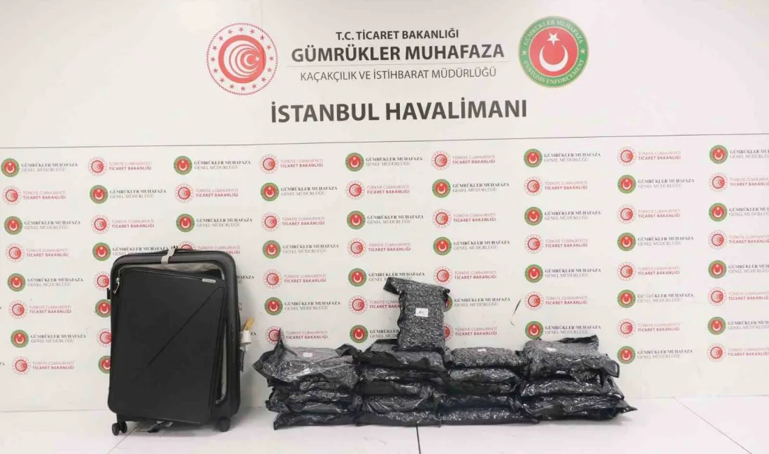 İstanbul Havalimanı’nda Ticaret Bakanlığı Gümrükler Muhafaza ekiplerince düzenlenen operasyonda piyasa