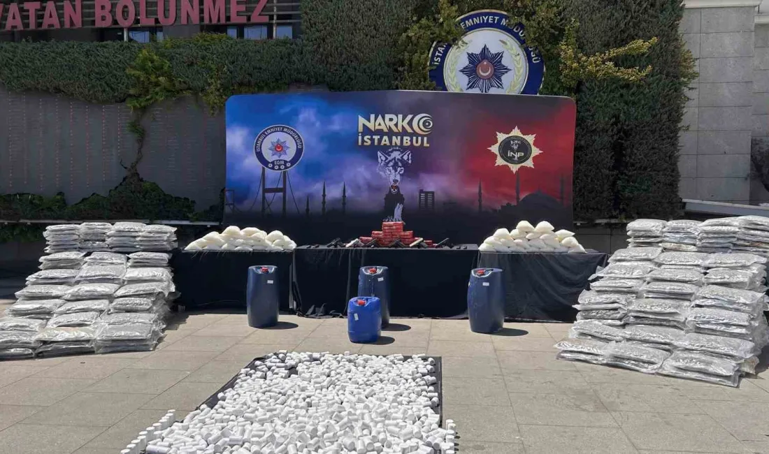 İstanbul merkezli 4 ilde gerçekleştirilen uyuşturucu operasyonunda ele geçirilen toplam