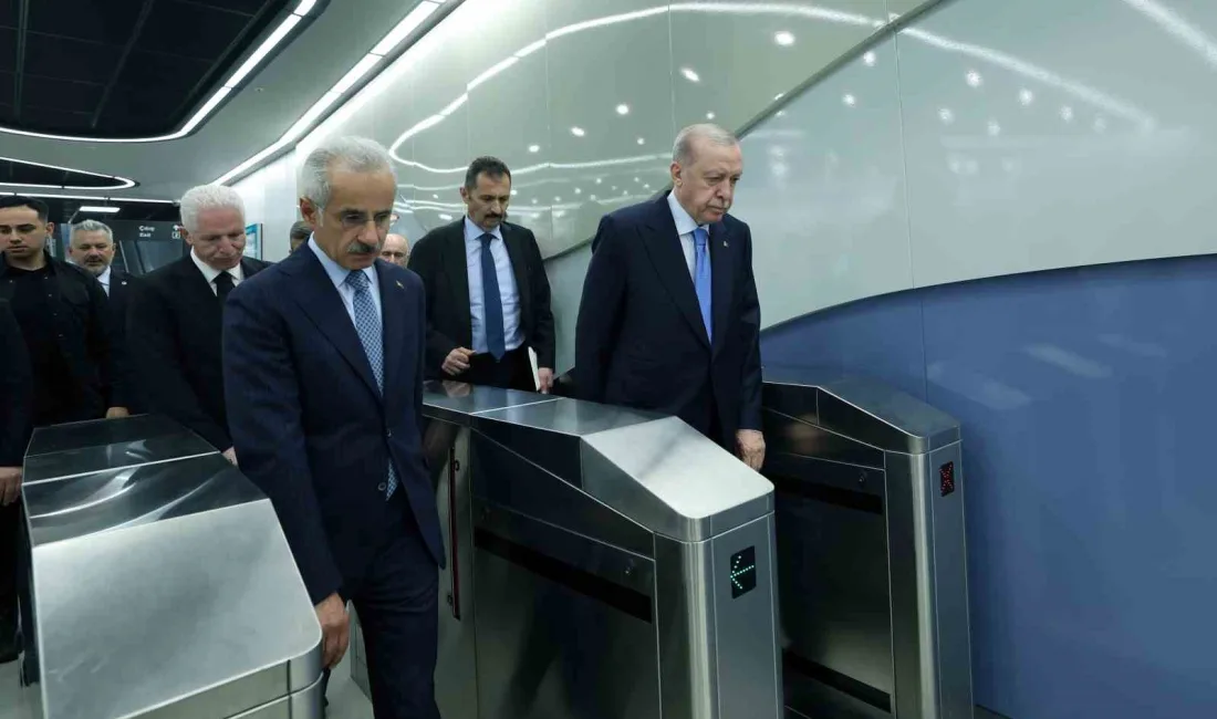 Cumhurbaşkanı Erdoğan, Halkalı-İstanbul Havalimanı Metro Hattı’nın açılışını gerçekleştireceği tören alanına
