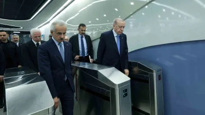 Cumhurbaşkanı Erdoğan, Halkalı-İstanbul Havalimanı Metro Hattı’nın açılışını gerçekleştireceği tören alanına