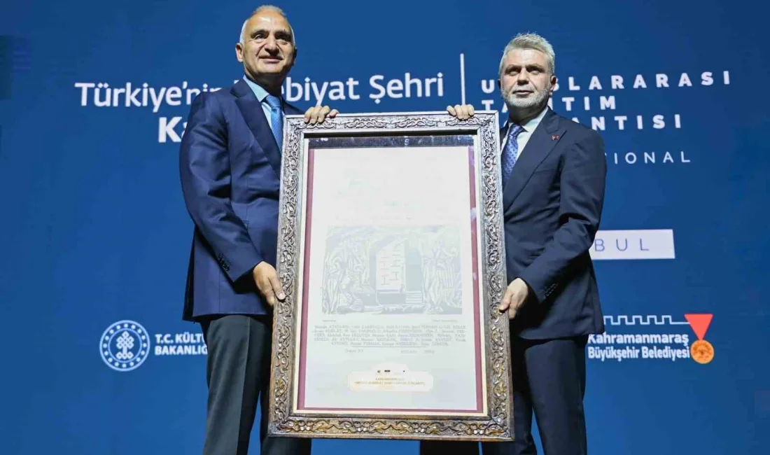 Kahramanmaraş, UNESCO’nun Yaratıcı Şehirler Ağı’na ‘Edebiyat Şehri’ olarak kabul edildi.