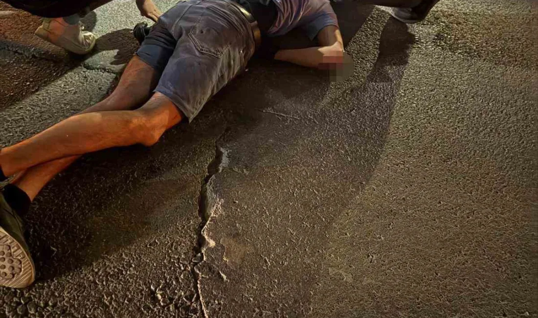 Kocaeli’nin Körfez ilçesinde seyir halindeki motosikletin yola aniden çıkan yayaya