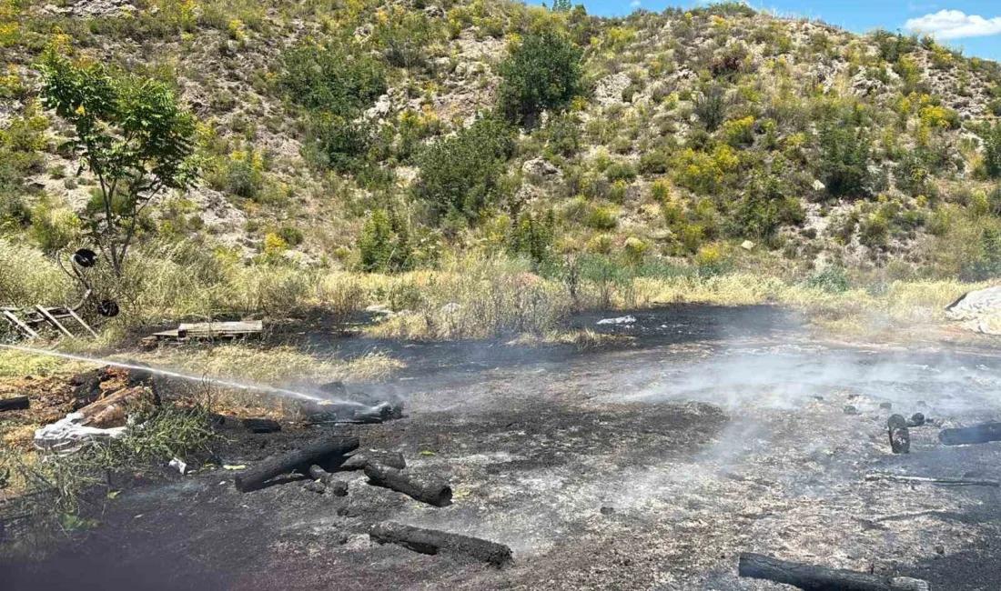 Bilecik’te seralık alanda çıkan yangın korku dolu anlara sebep oldu.