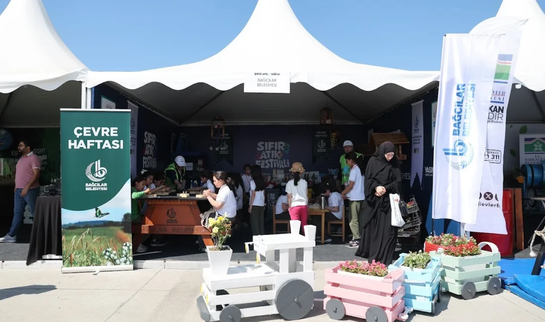 Sıfır Atık Festivali’nde Bağcılar Belediyesi’nin yaptığı etkinlikler yoğun ilgi gördü.