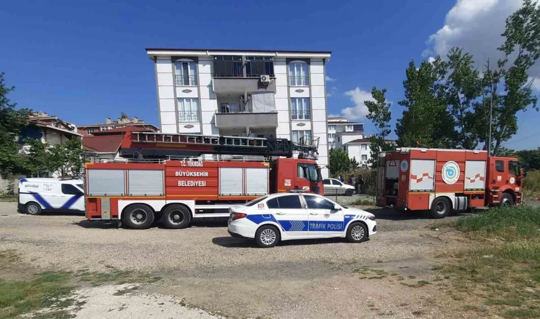 Tekirdağ’ın Muratlı ilçesinde bir evde çıkan yangın itfaiye ekipleri tarafından