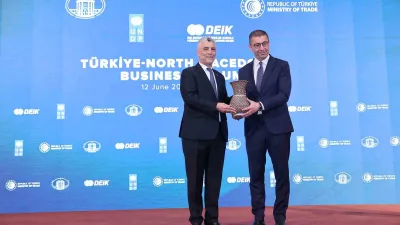 Türkiye-Kuzey Makedonya İş Forumu’nun kapanış töreni, Kuzey Makedonya Başbakanı Hristijan