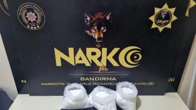 Bandırma İlçe Emniyet Müdürlüğü Narkotik Suçlarla Mücadele Büro Amirliği ekiplerince