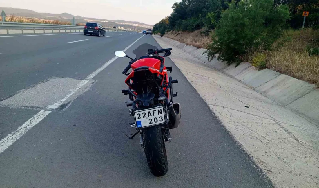 Edirne’nin Keşan ilçesinde meydana gelen trafik kazasında motosiklet sürücüsü yaralandı.