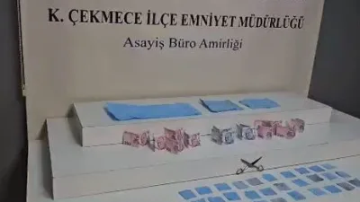 Küçükçekmece’de, uyuşturucu madde ticaretinin önlenmesine yönelik yürütülen çalışma kapsamında, bir