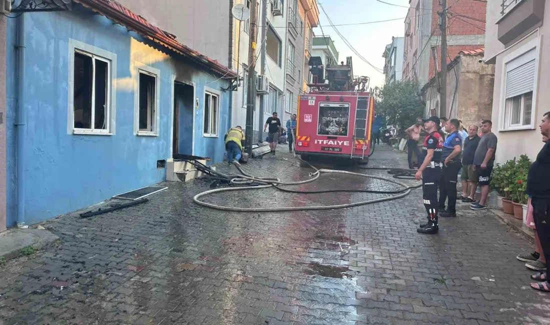 Çanakkale’nin Ayvacık ilçesinde bir evde çıkan yangın güçlükle söndürüldü. Yangında
