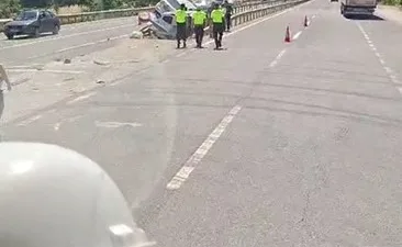 Bursa’nın İnegöl ilçesinde meydana gelen trafik kazasında kontrolden çıkan iki