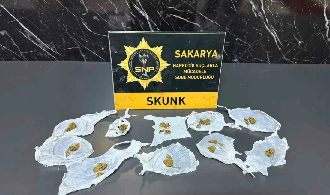 Sakarya’nın Serdivan ilçesinde polis ekiplerince düzenlenen uyuşturucu operasyonunda gözaltına alınan