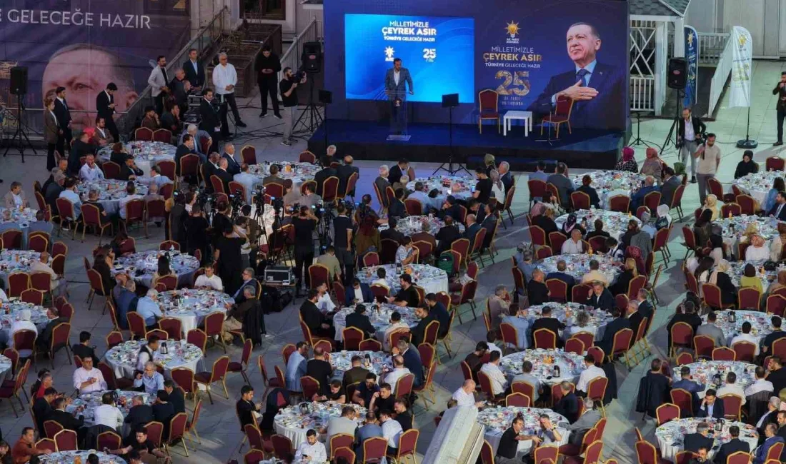 AK Parti’nin 25’inci kuruluş yıl dönümünde düzenlenen programda, ebediyete irtihal