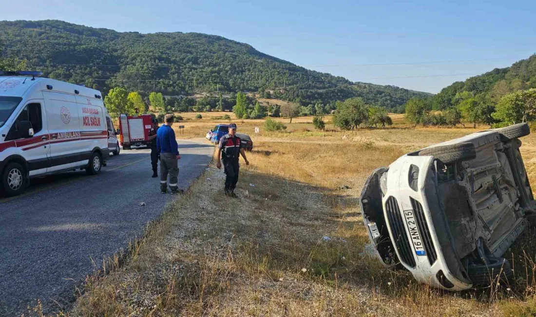 Bilecik’te seyir halindeki yan yatması sonucu meydana gelen trafik kazasında