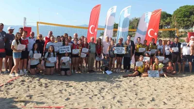 Burhaniye İlçesinde, 3. Ören Plaj Voleybolu Yıldız Kızlar Turnuvası ilgi