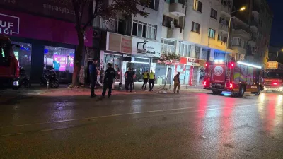 Bursa’nın İnegöl ilçesinde bir apartmanın zemin katındaki geri dönüşüm deposunda