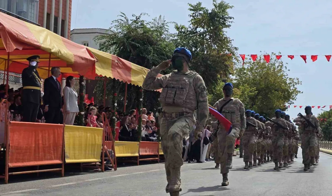 Edirne’de 30 Ağustos Zafer Bayramı’nın 104’üncü yıl dönümü düzenlenen tören