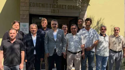 Edremit’teki görev süresi sona eren Kaymakam Ahmet Odabaş, Edremit Ticaret