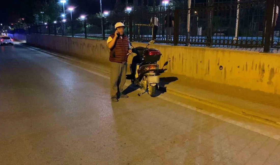 Bursa’nın İnegöl ilçesinde elektrikli motosikletiyle 1.37 promil alkollü olduğu belirlenen